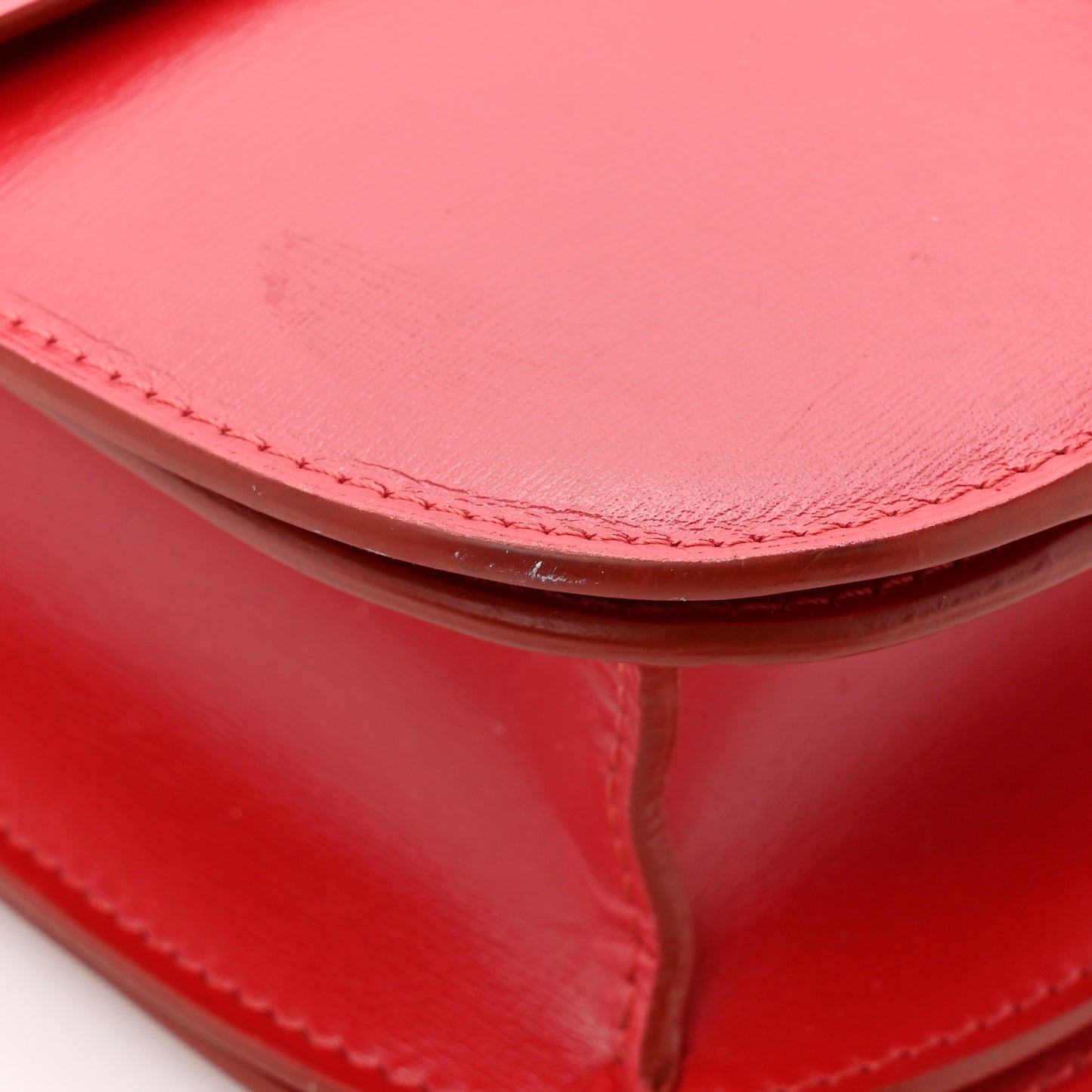 Box Calfskin Medium Classic Box Flap Bag Red