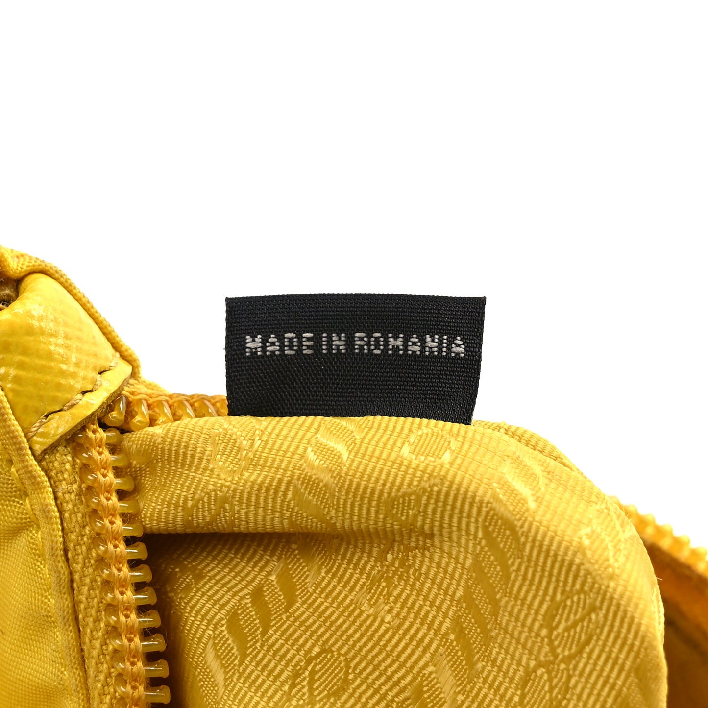 Tessuto Nylon Triangle Wristlet Pouch Yellow