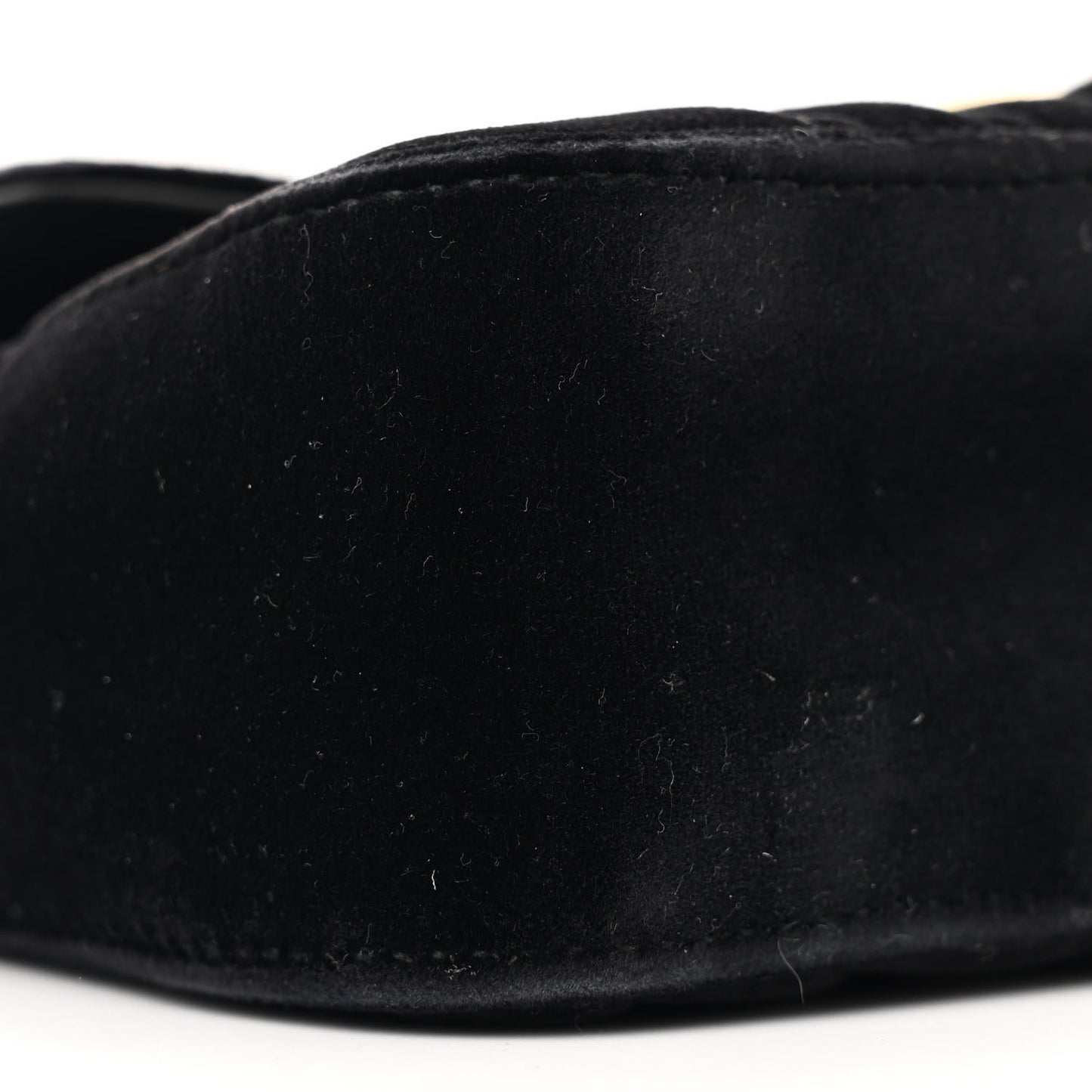 Velvet Matelasse Mini GG Marmont Shoulder Bag Black