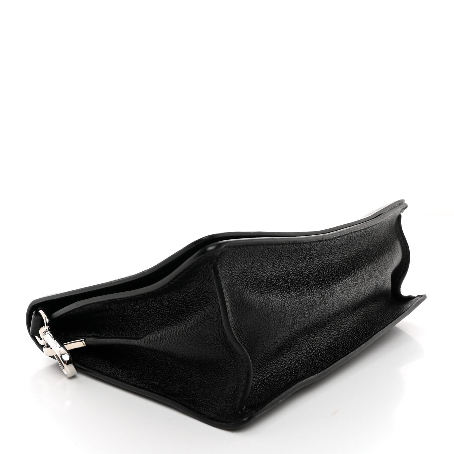 Glace Calf Shoulder Bag Black