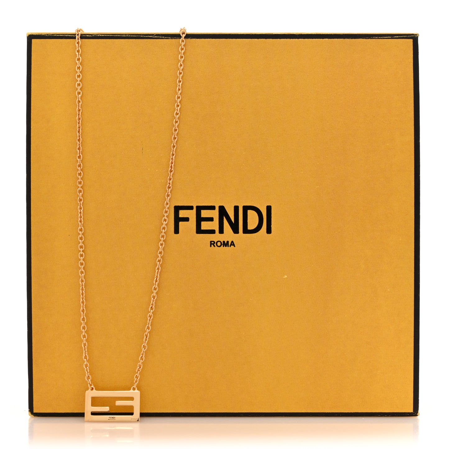 Bronze Baguette Necklace Gold