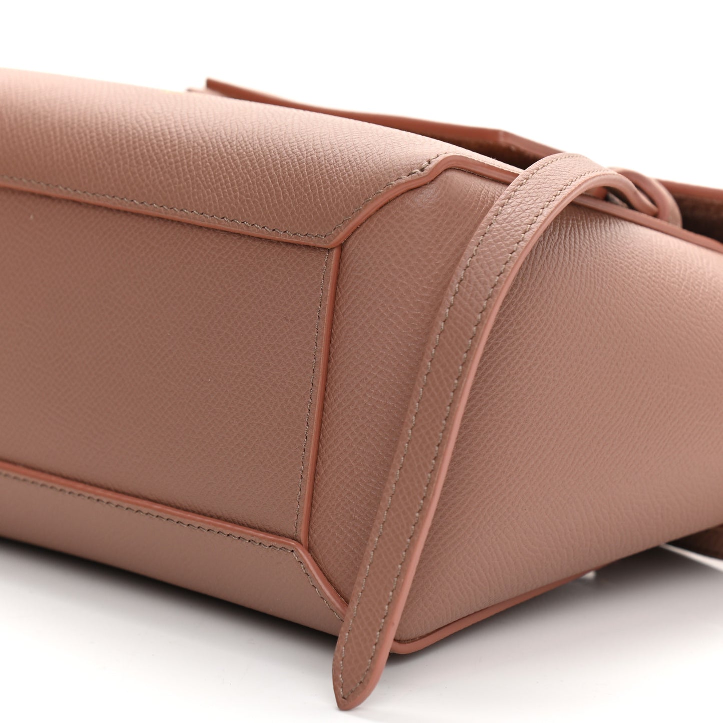 Grained Calfskin Nano Belt Bag Antique Rose