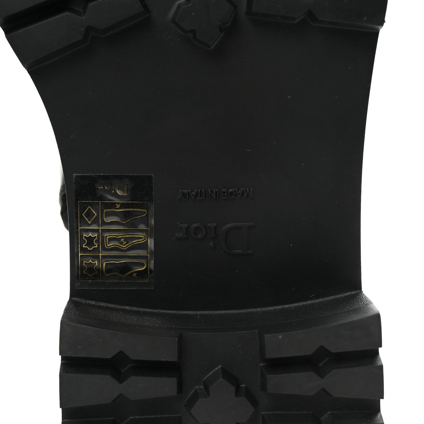 Calfskin Pearl D-Strike Ankle Boots 40 Black