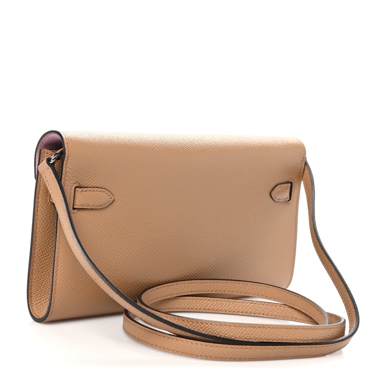 Hermes Epsom Verso Kelly Wallet To Go Chai Mauve Sylvestre 3 of 12
