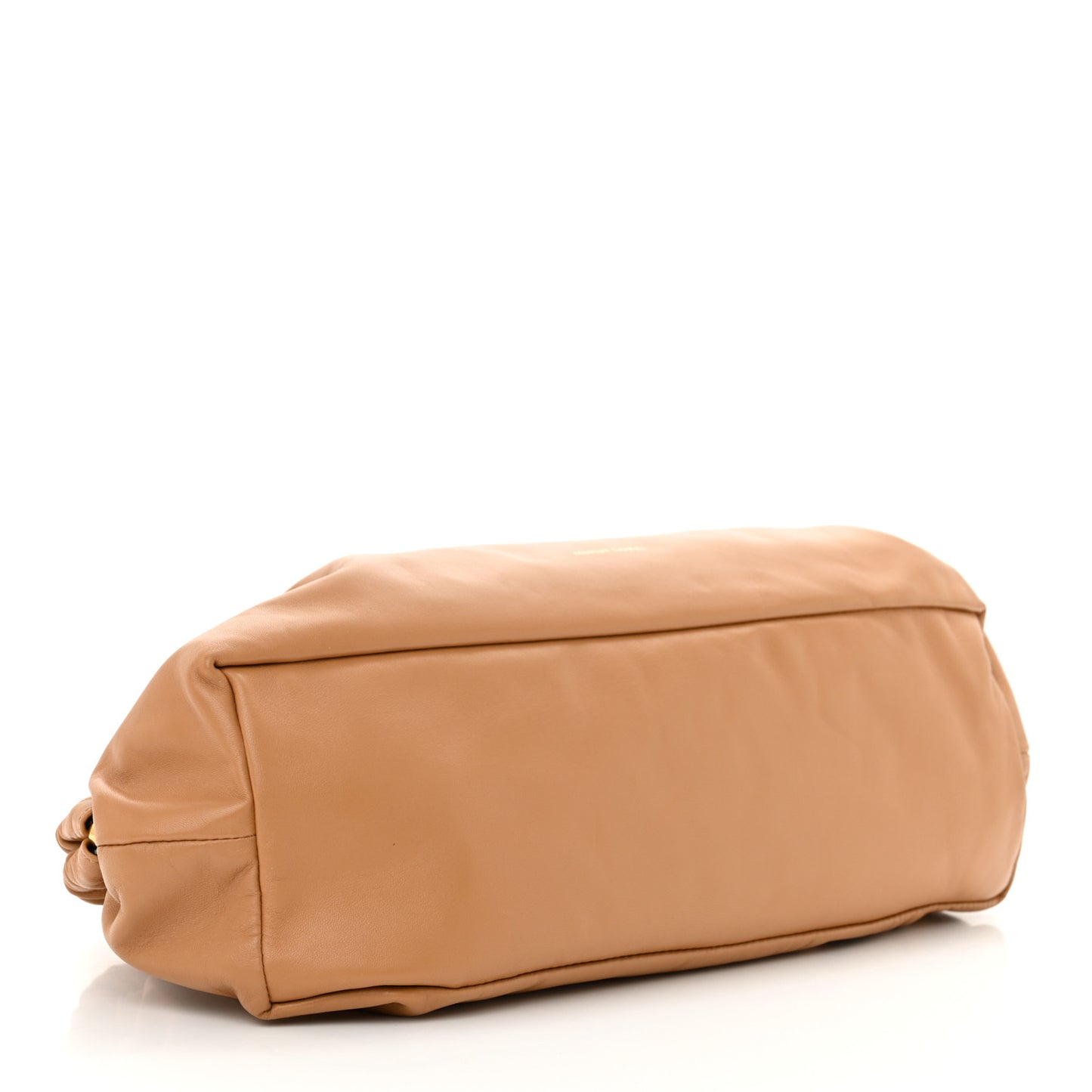 Lambskin Cloud Clutch Caramel