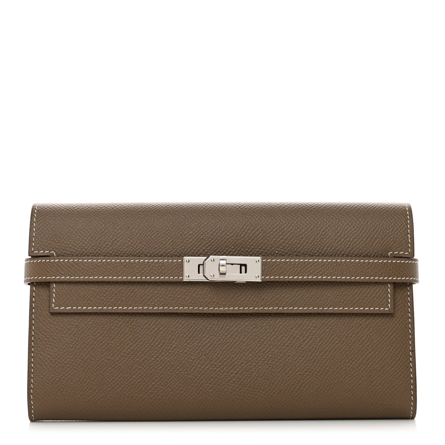 Epsom Kelly Longue Wallet Etoupe