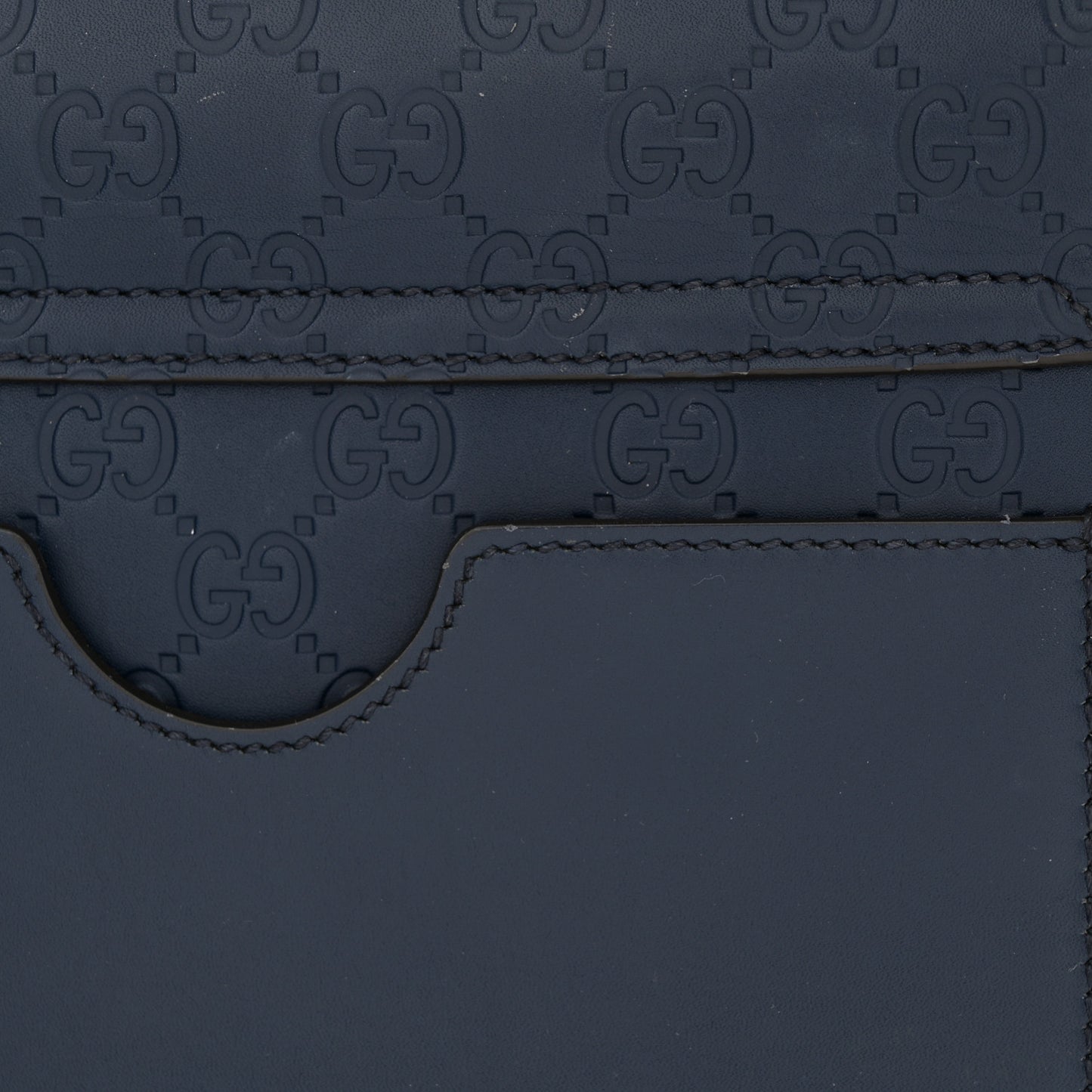 Guccissima Signature Small Padlock Top Handle Bag Blue Agata