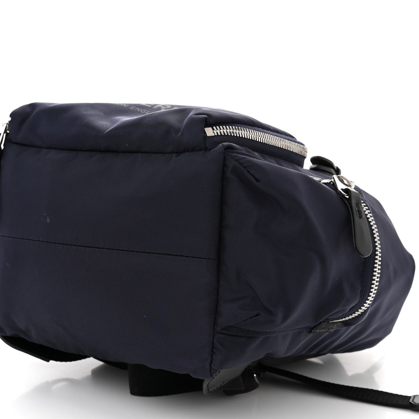Nylon Logo Print Medium Rucksack Backpack Ink Blue