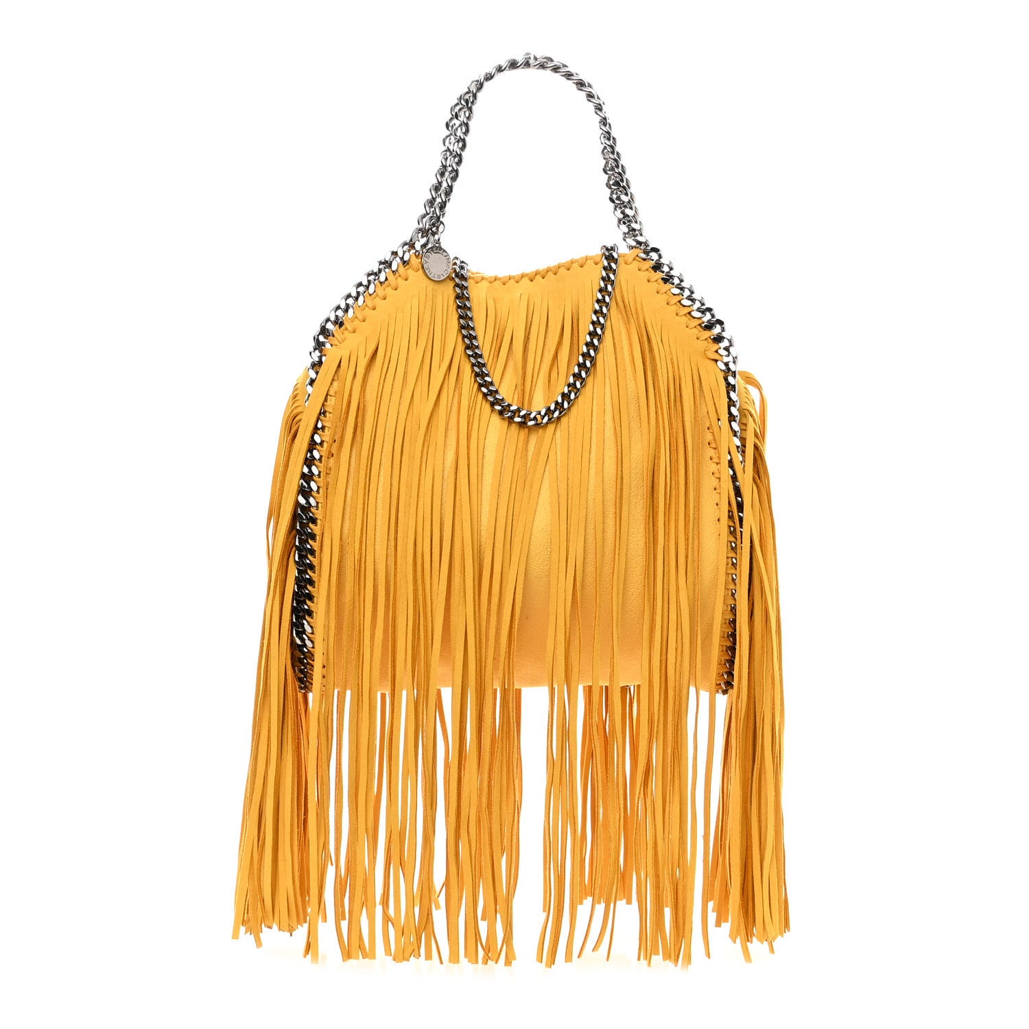 Stella McCartney Shaggy Deer Fringe Mini Falabella Tote Sun 1 of 9