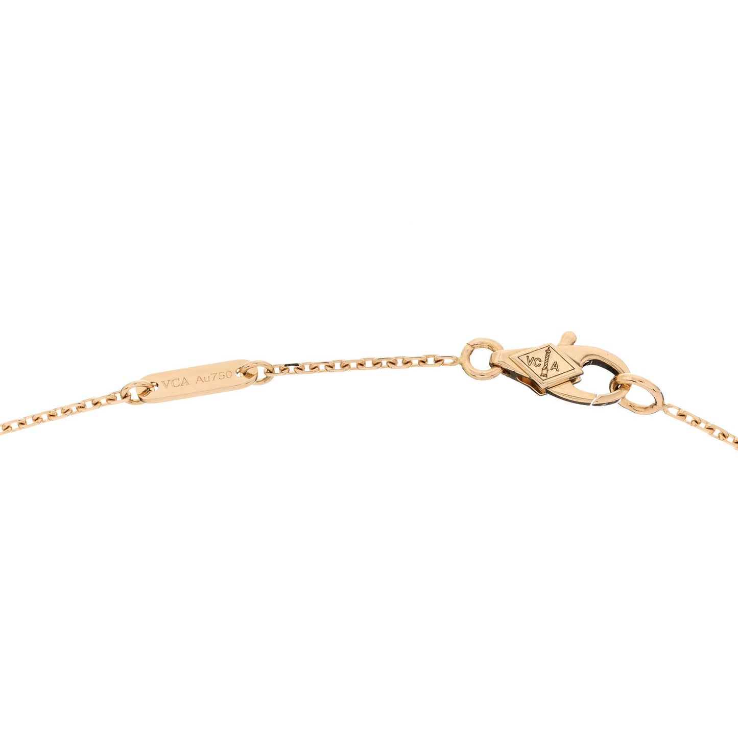 18K Yellow Gold Diamond Mini Frivole Pendant Pave Necklace