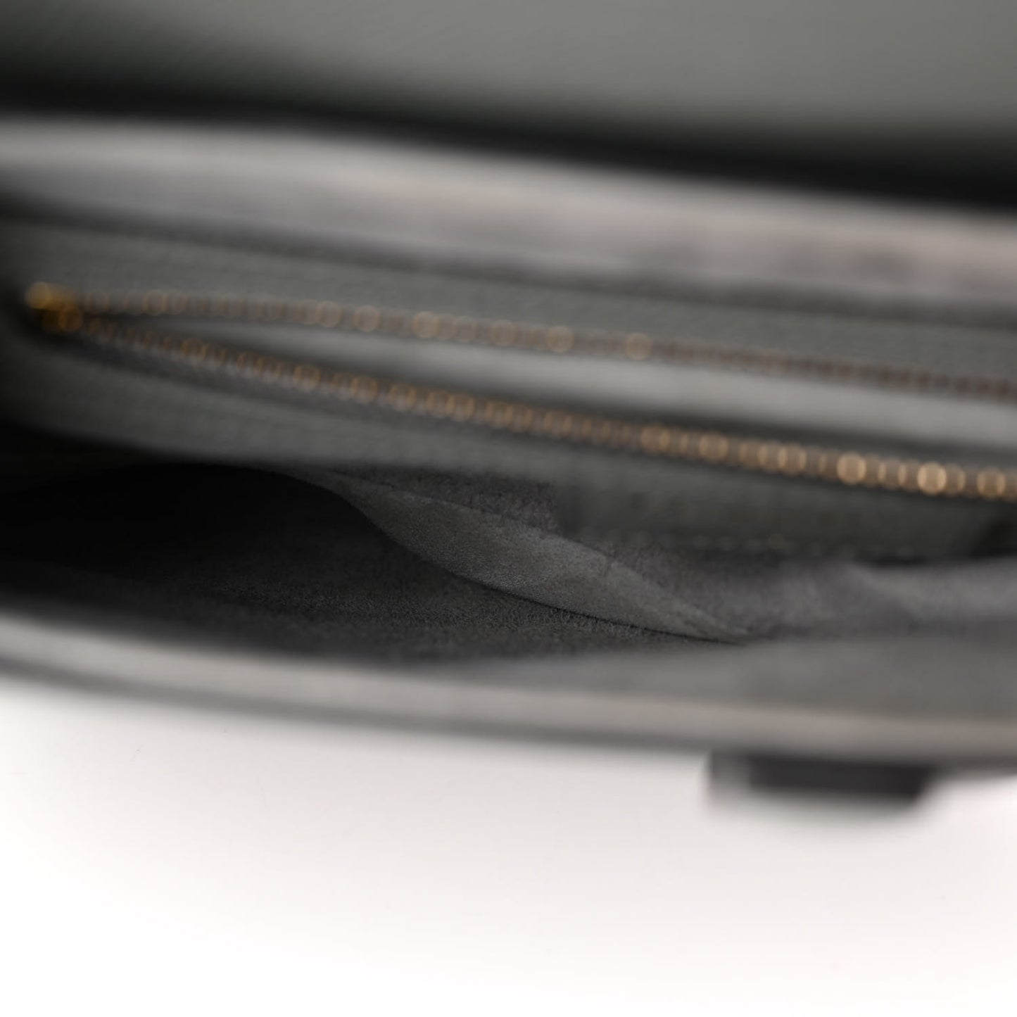 Grained Calfskin Saddle Bag Grey