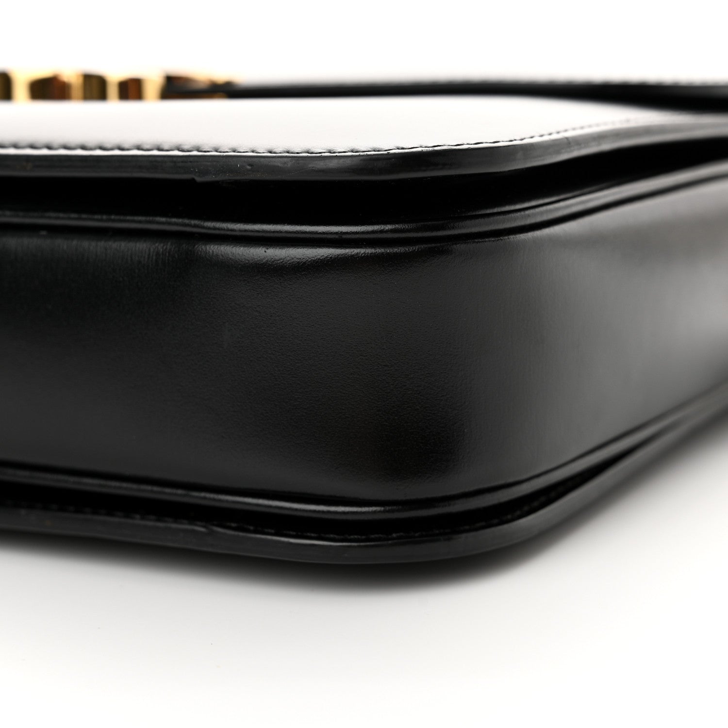 Celine Shiny Calfskin Large Triomphe Black 10 of 17