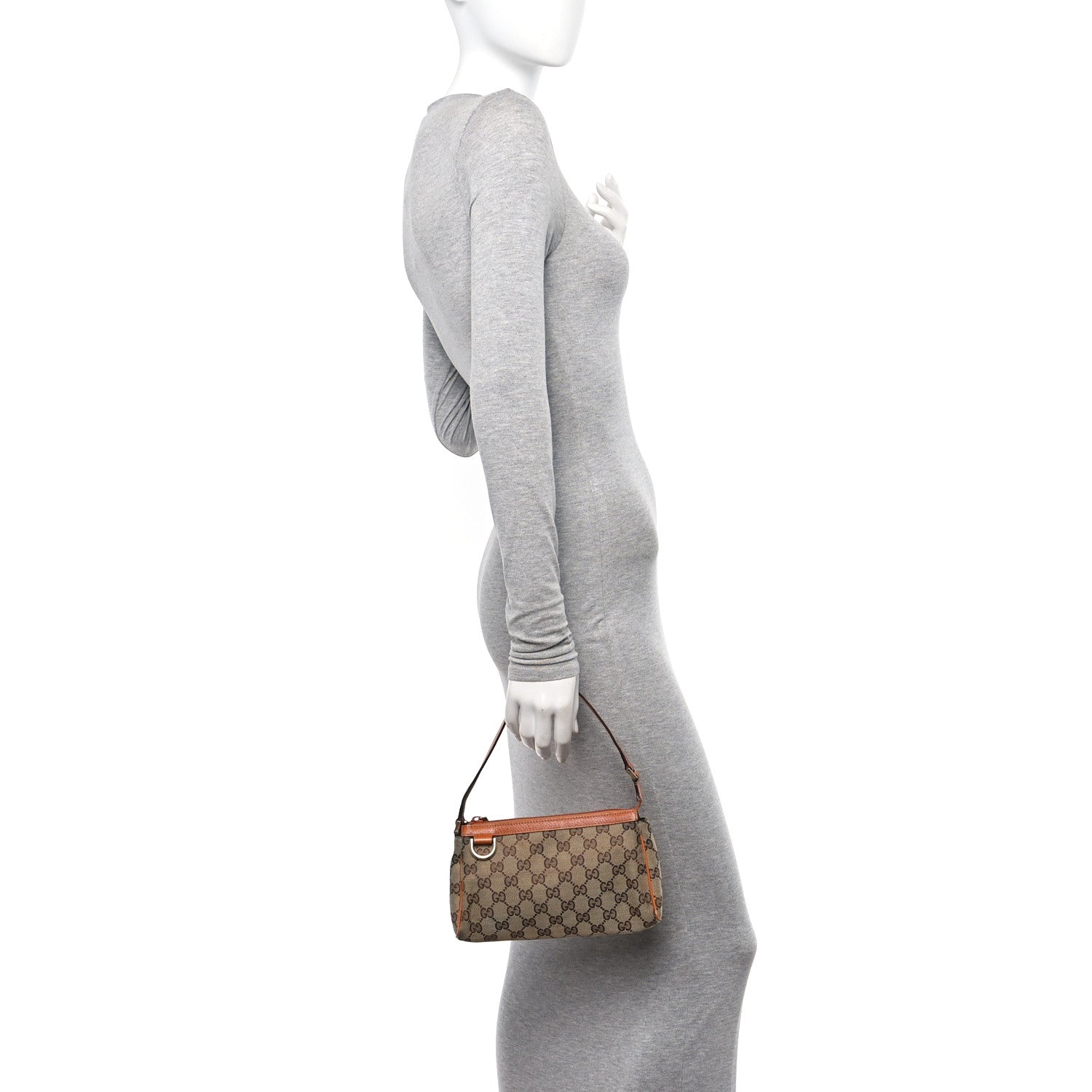 Gucci Monogram D Ring Cosmetic Case Light Brown 2 of 13