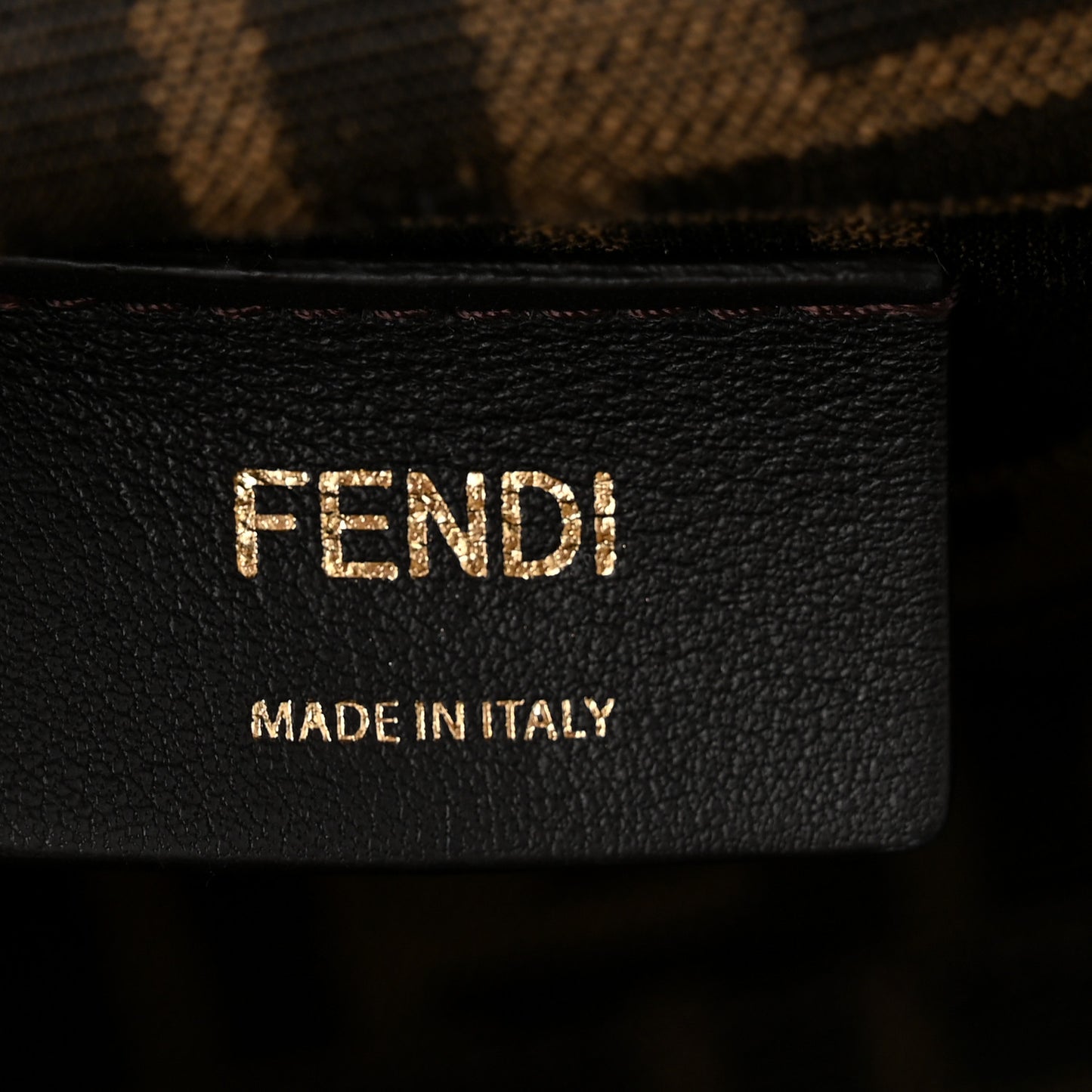 Shiny Nappa Midi Fendi First Black