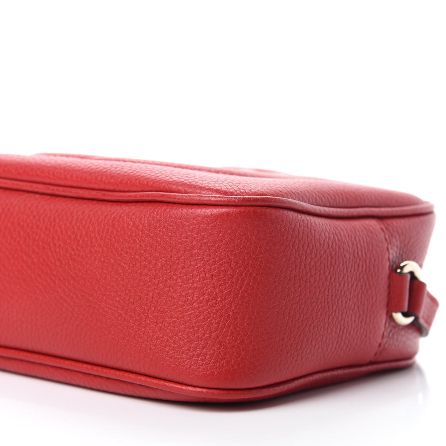 Pebbled Calfskin Small Soho Disco Bag Tabasco Red
