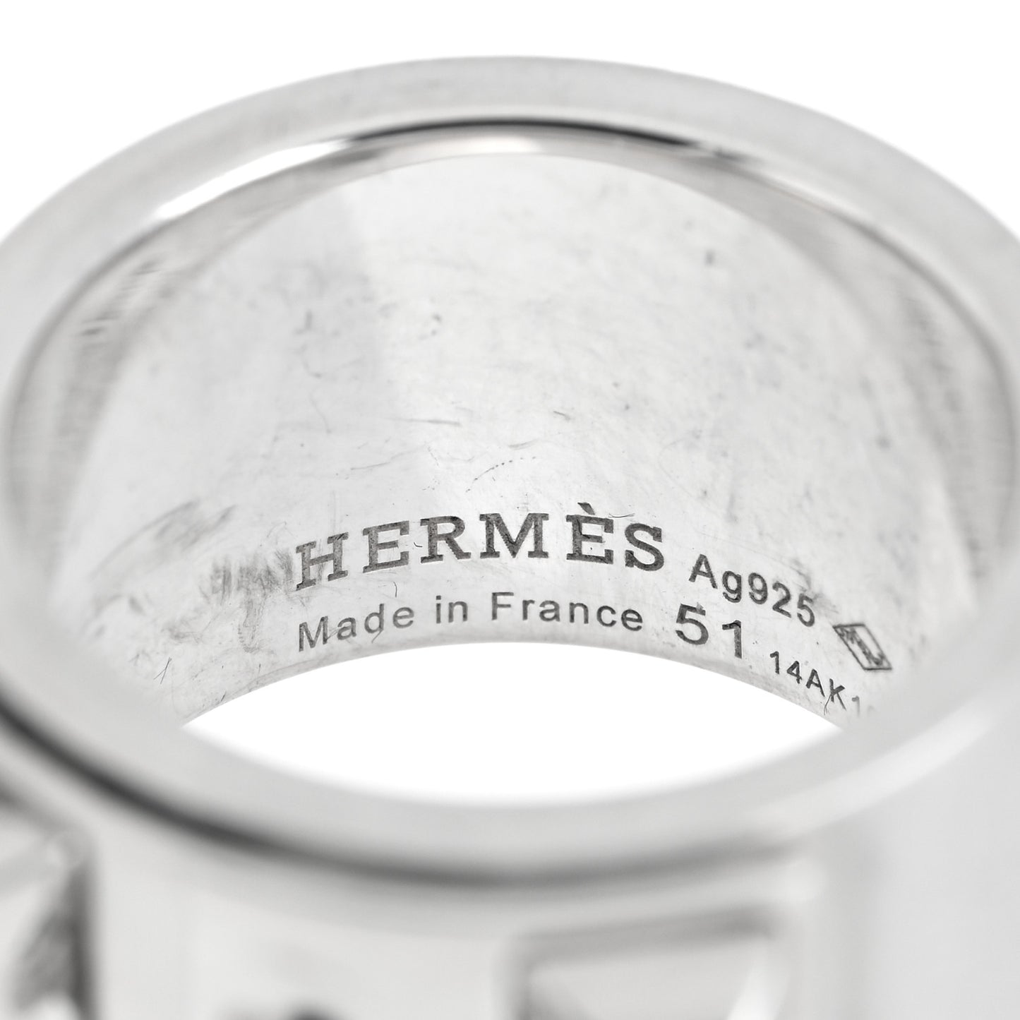 Sterling Silver Collier De Chien CDC Ring 51 5.75