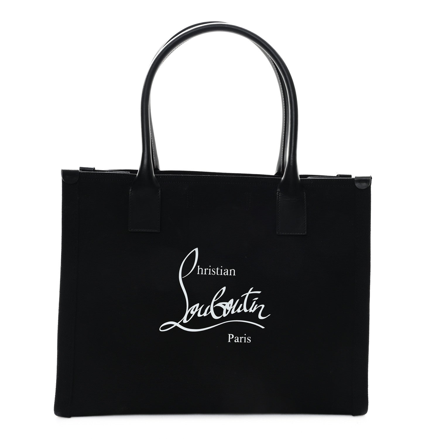Christian Louboutin Canvas Nastroloubi Large Tote Black 1740481