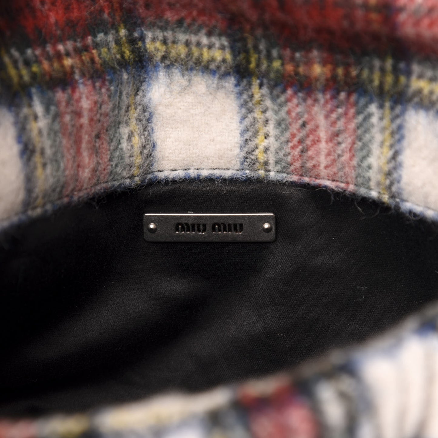 Tartan Matelasse Small Flap Naturale