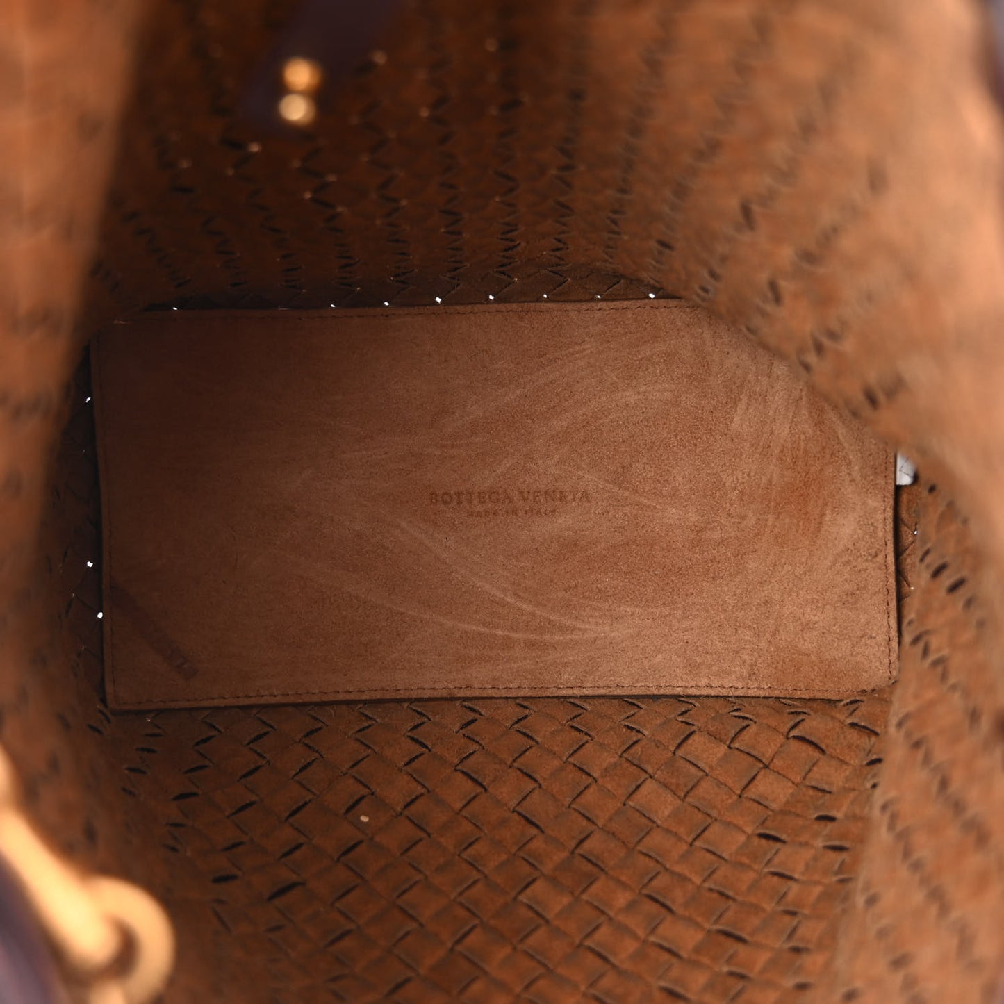 Nappa Intrecciato Cabat Bucket Ebano