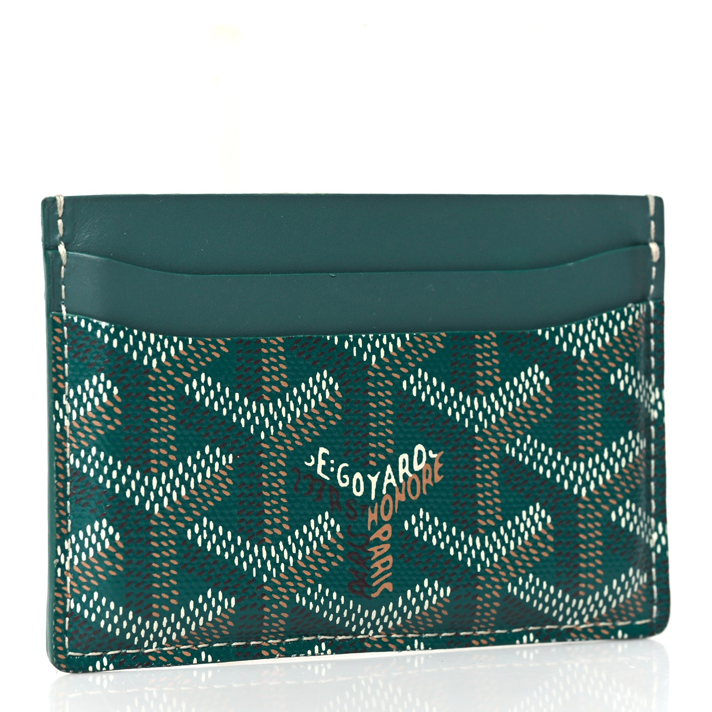 Goyardine Saint Sulpice Card Holder Green