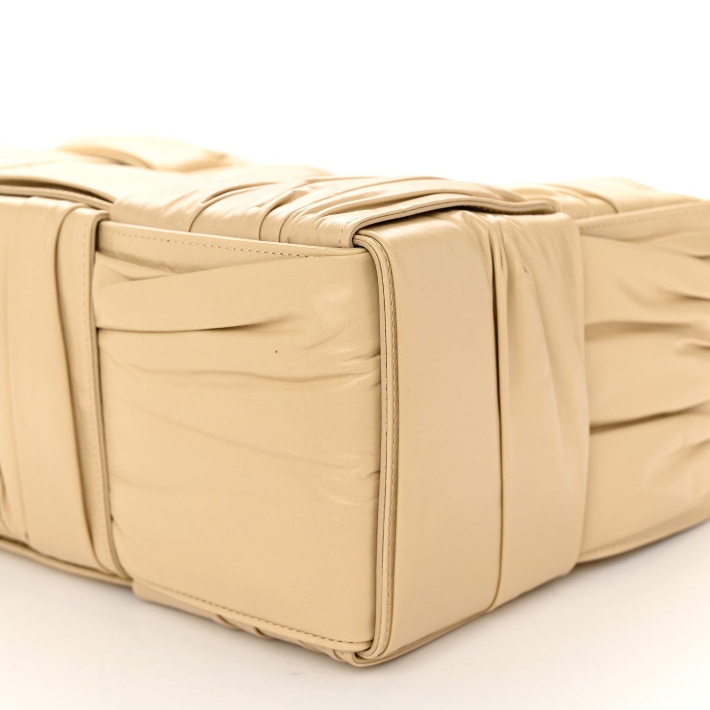 Foulard Intrecciato Pleated Medium Arco Tote Porridge