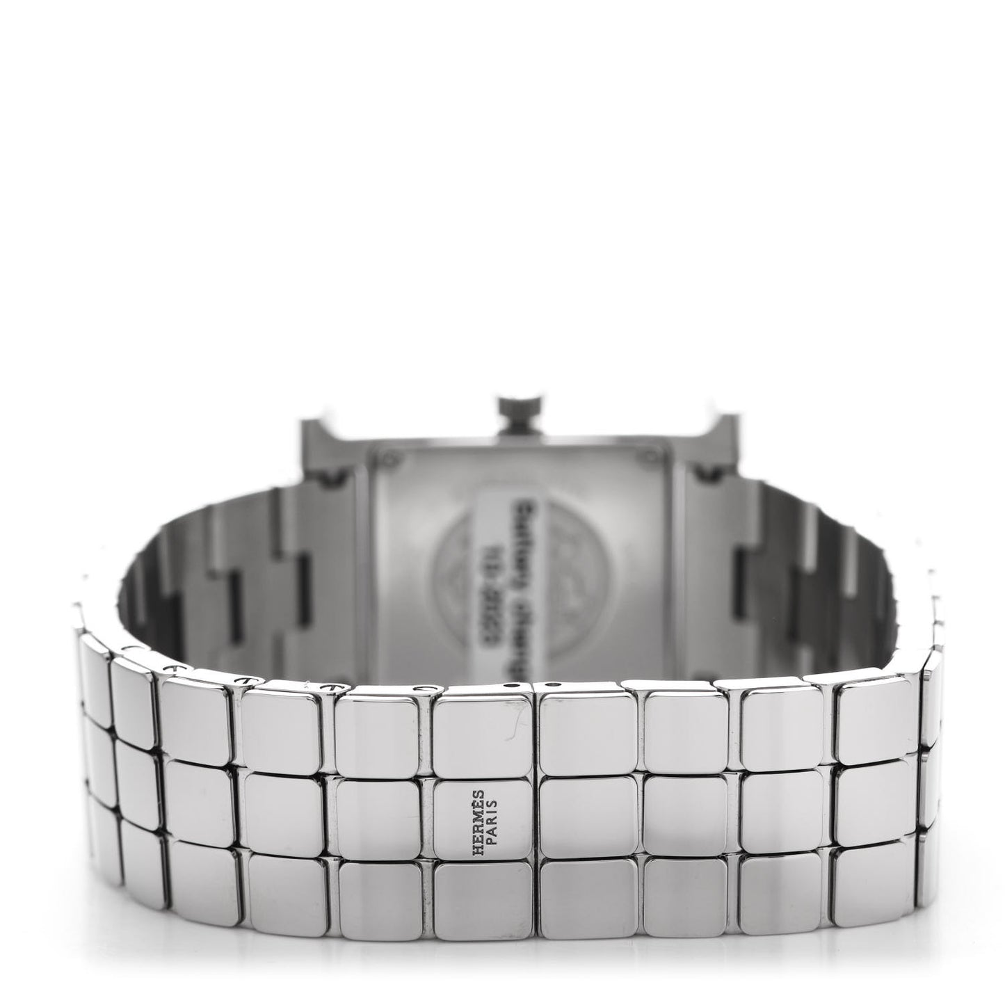 Stainless Steel Diamond Bezel Mother of Pearl 21mm Heure H Hour Quartz Watch