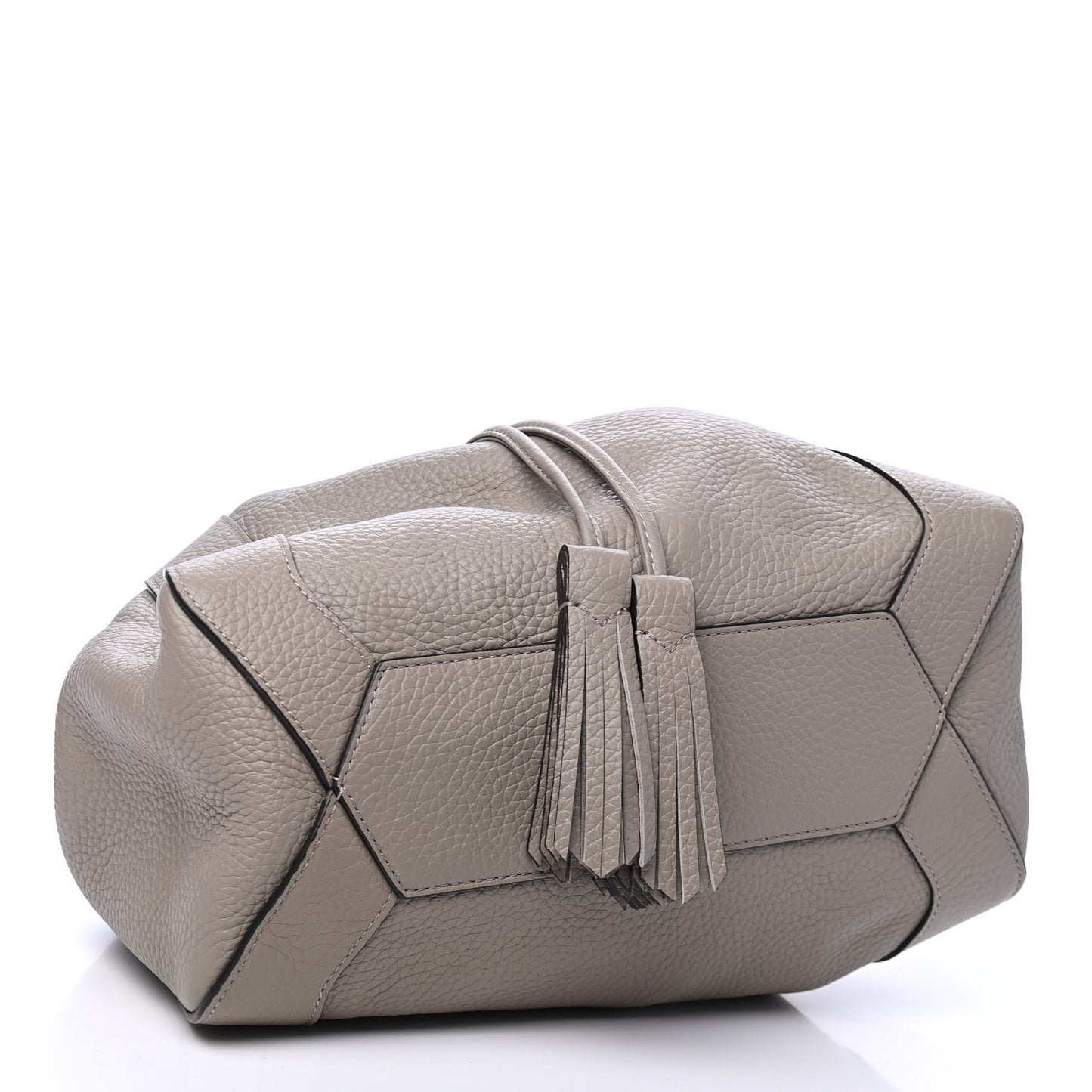 Heavy Grain Calfskin Small Millie Solid Grey