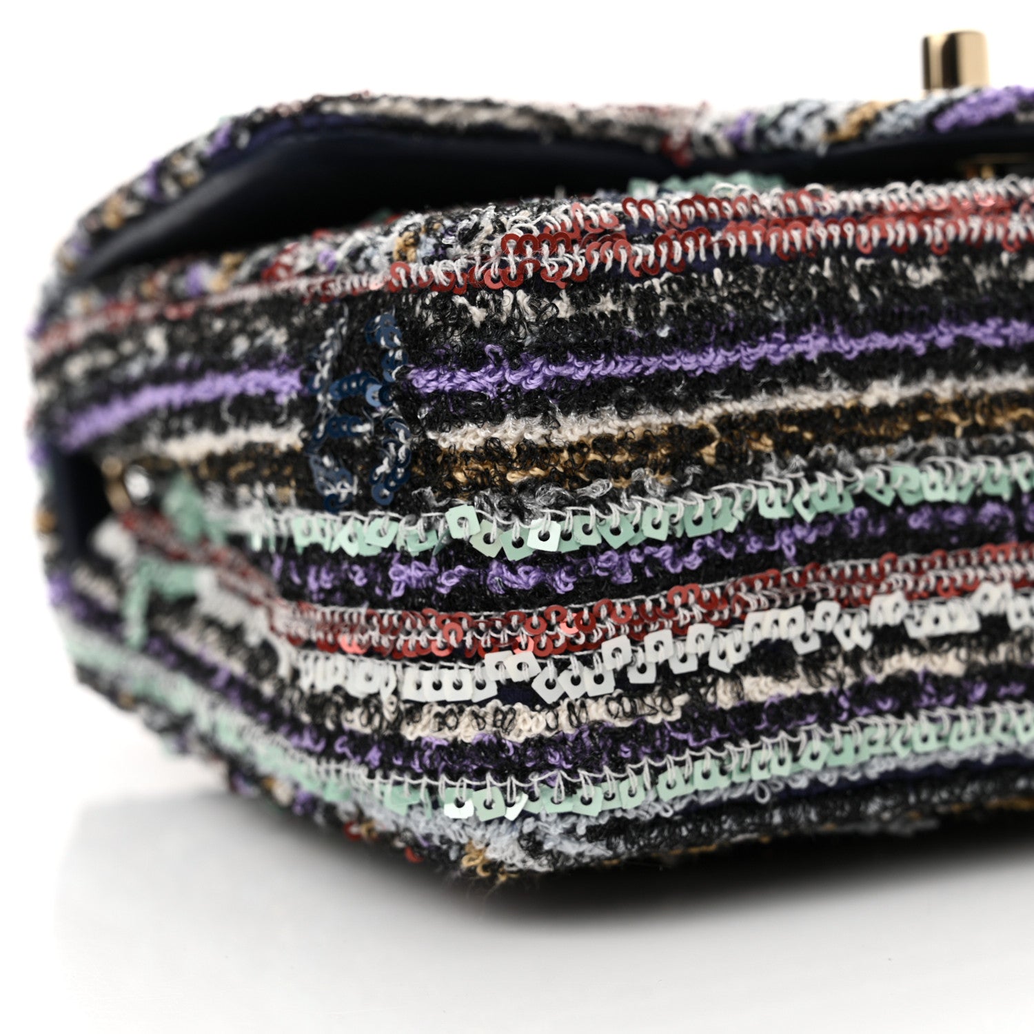 Chanel Mixed Fibers Sequin Quilted Mini Flap Multicolor 9 of 10