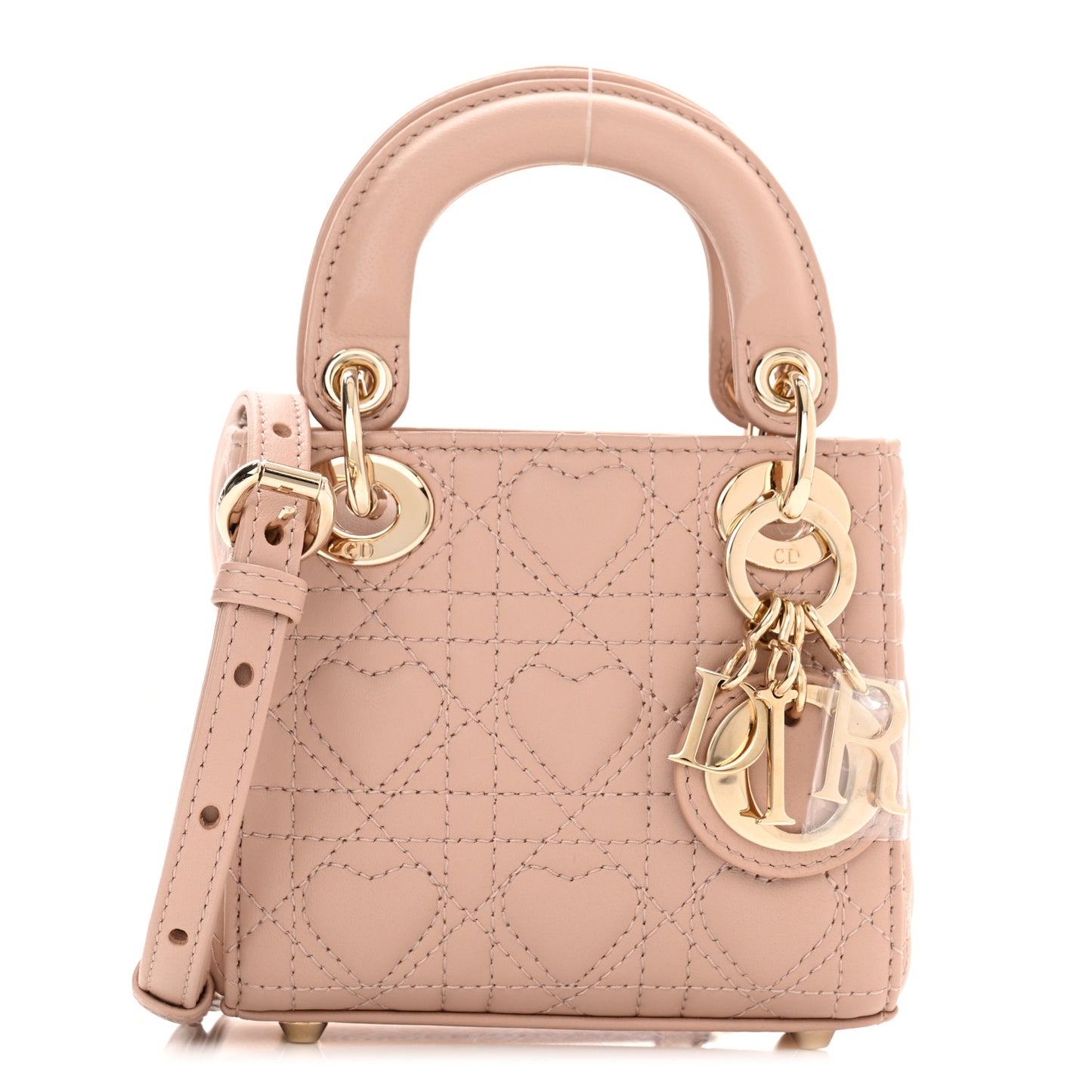 Lambskin Cannage Micro DiorAmour Lady Dior Pink