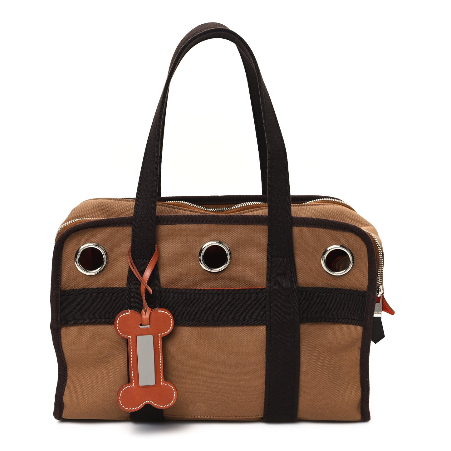 Polyamide Cotton Carrying Dog Bag Fauve Feu