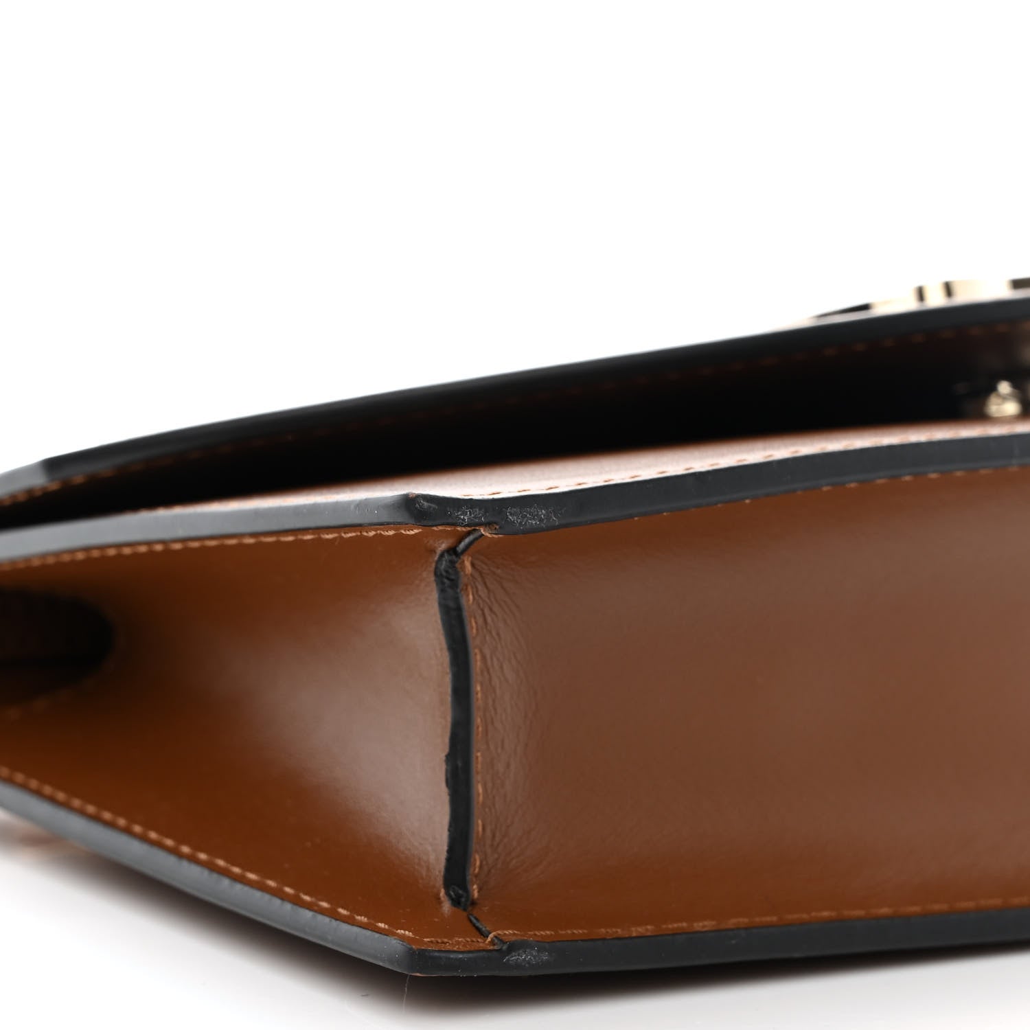 Christian Louboutin Metallic Calfskin Loubi54 Crossbody Clutch Biscotto 9 of 10