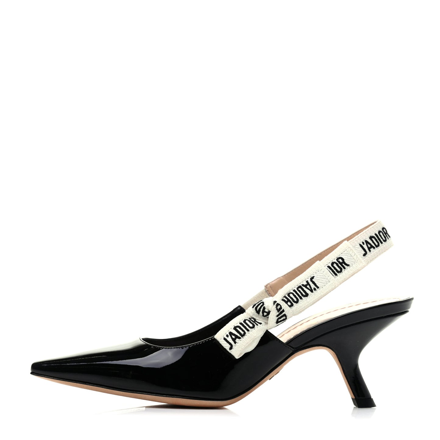 Patent Ribbon J'Adior Slingback 65mm Pumps 35.5 Black
