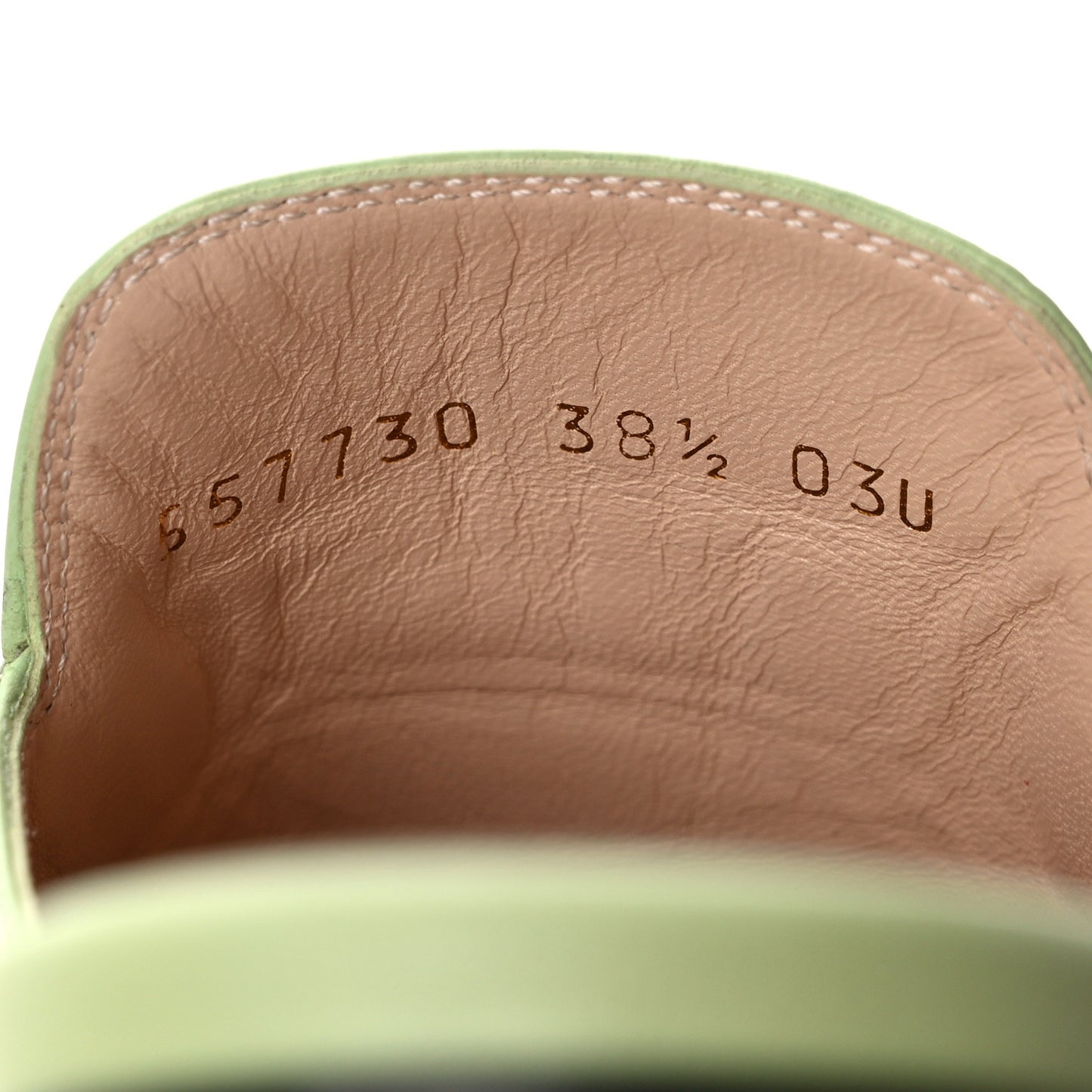 Malaga Kid Womens Princetown Slippers 38.5 Pistachio Green
