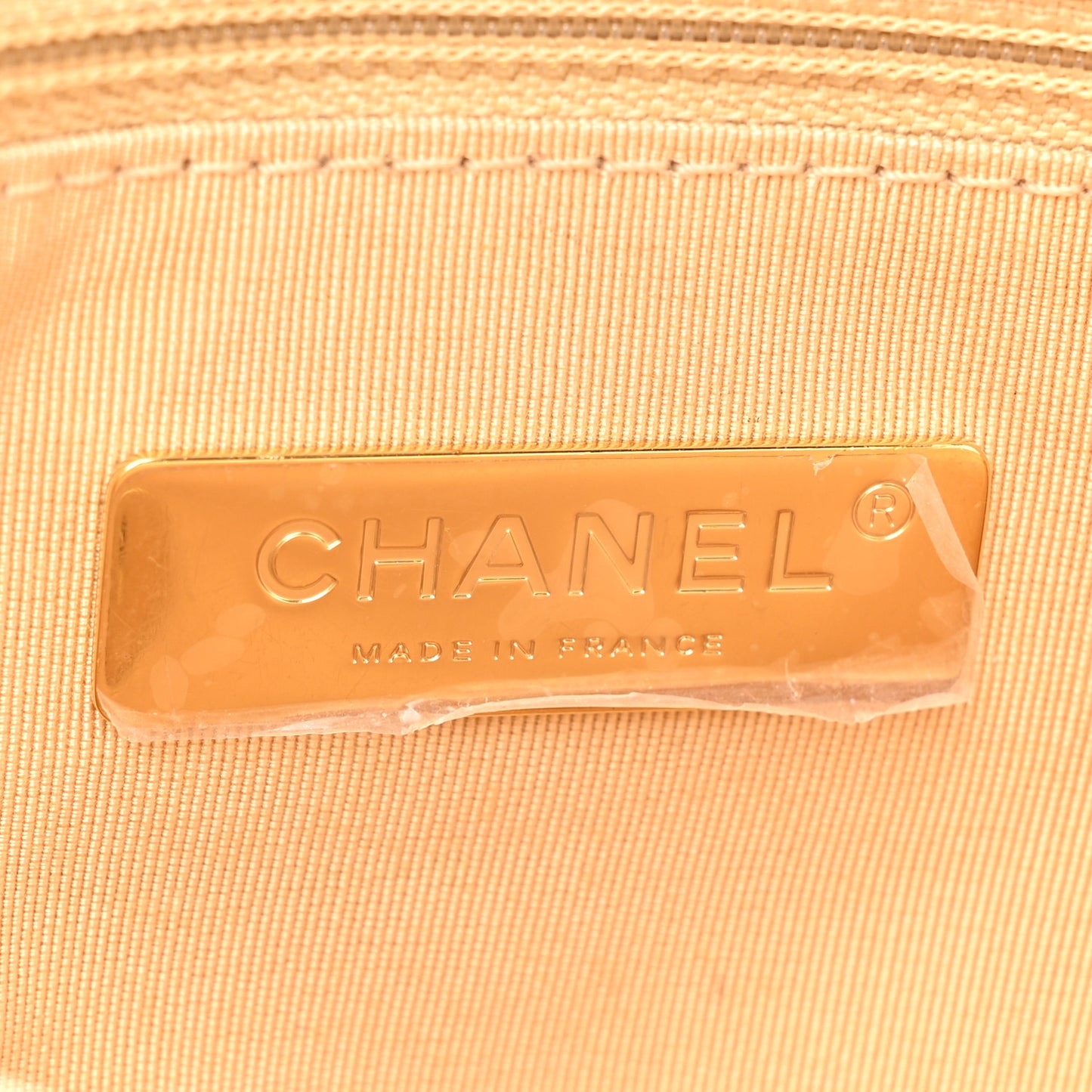 Metallic Lambskin Quilted Medium Chanel 19 Flap Gold