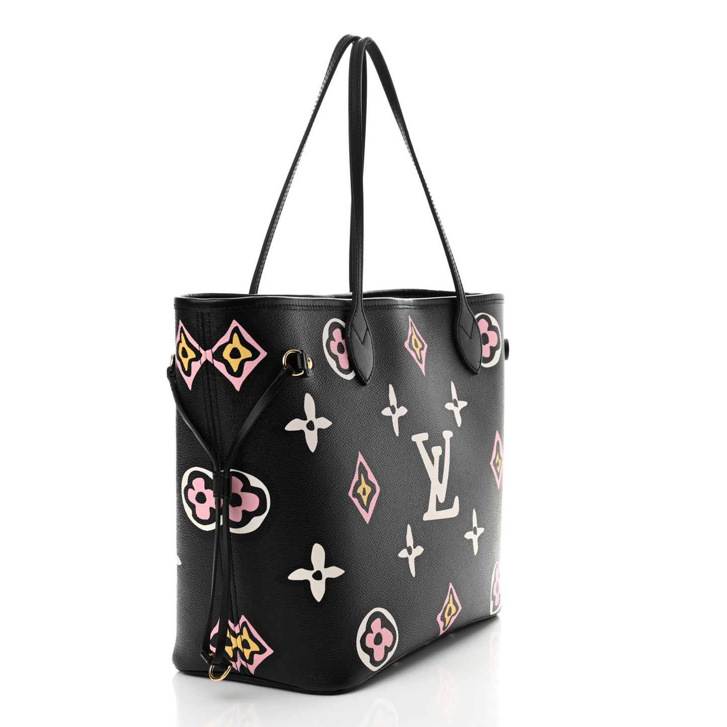 Monogram Giant Wild at Heart Neverfull MM Black