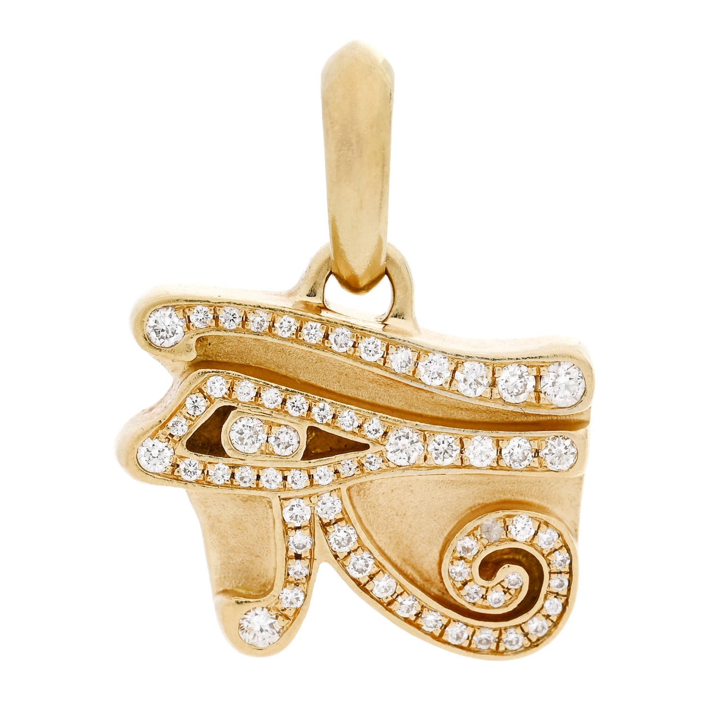 DAVID YURMAN 18K Yellow Gold Diamond Cairo Eye of Horus Amulet Pendant