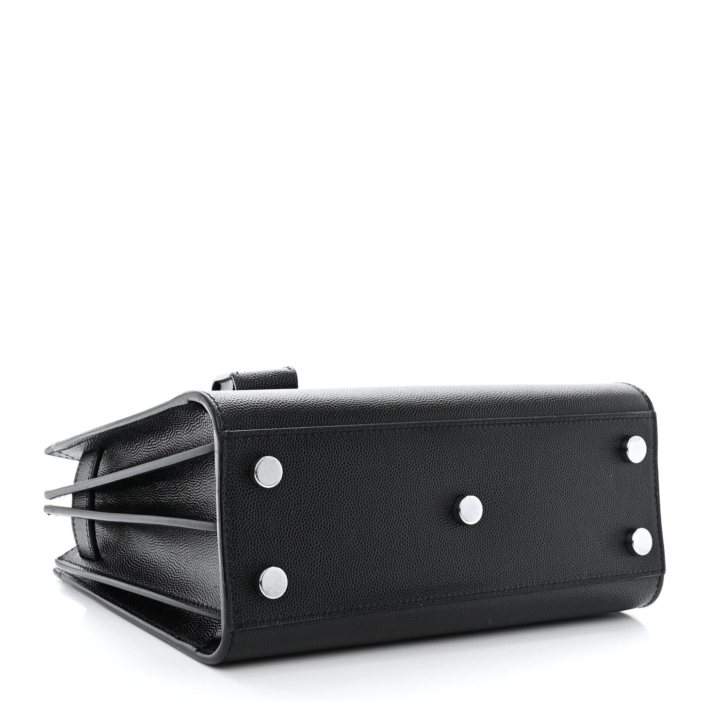 Grained Calfskin Nano Sac De Jour Black