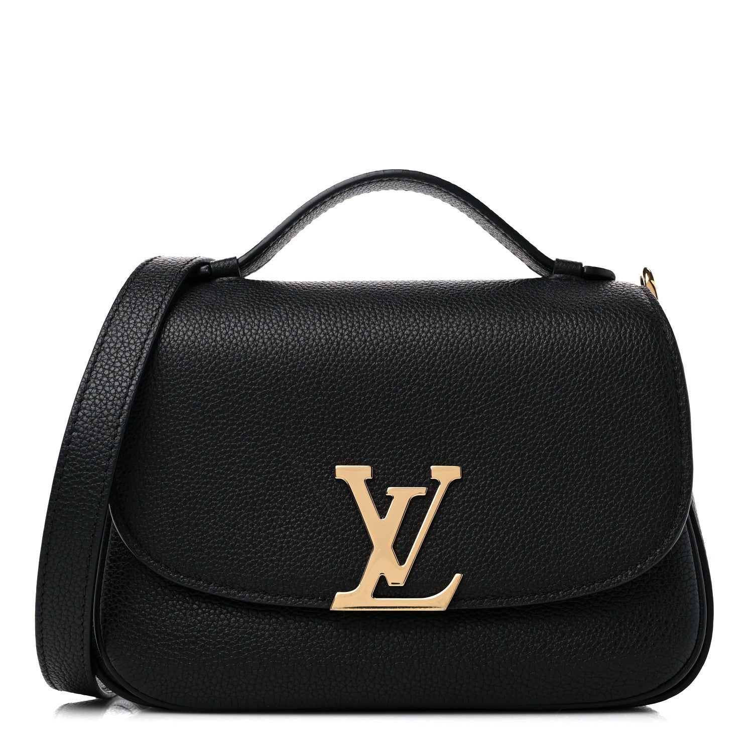 Louis Vuitton Grained Calfskin Vivienne NM Black 1279132