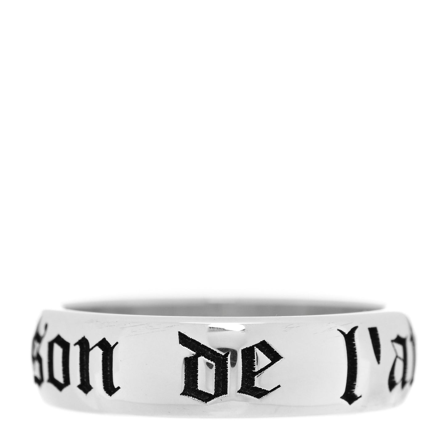Sterling Silver Maison de L'Amour Ring 50 5.5