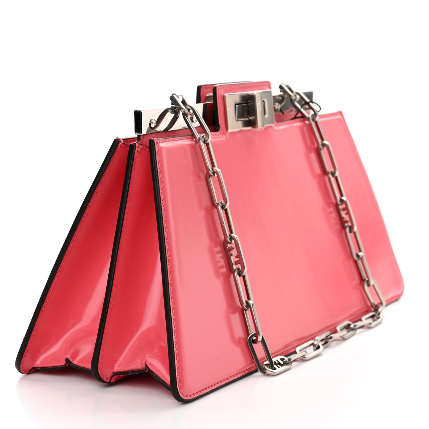 Patent Peekaboo Cut Pink Dalia
