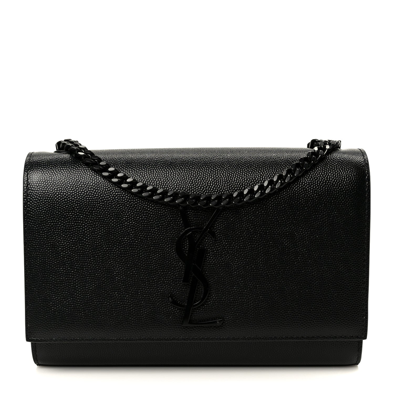 Saint Laurent Grain De Poudre Small Classic Monogram Monochrome