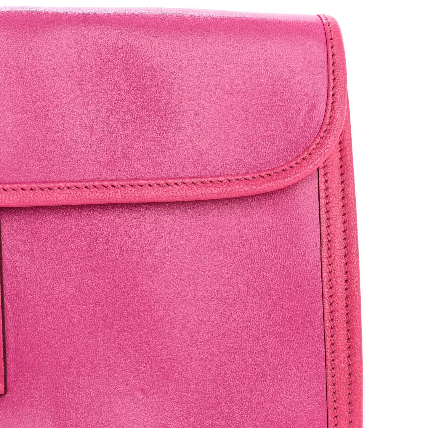 Chevre Mysore Tadelakt Jige Elan 29 Clutch Rose Pourpre