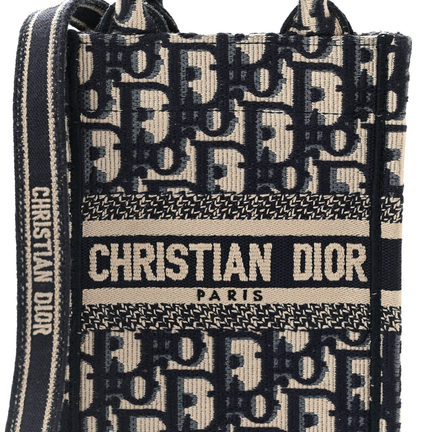 Oblique Mini Book Tote Phone Bag Blue