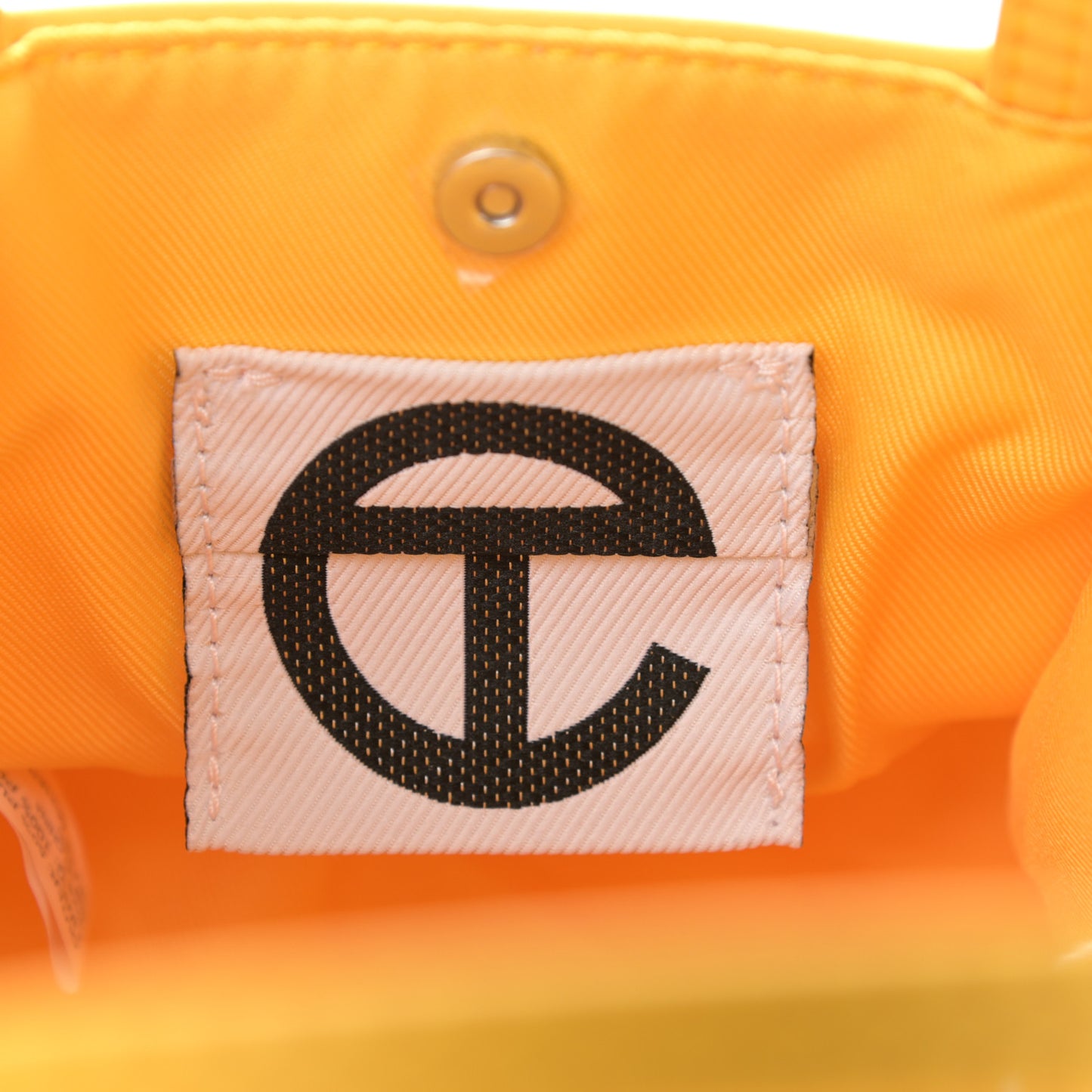 Vegan Leather Small Shopping Bag Yellow