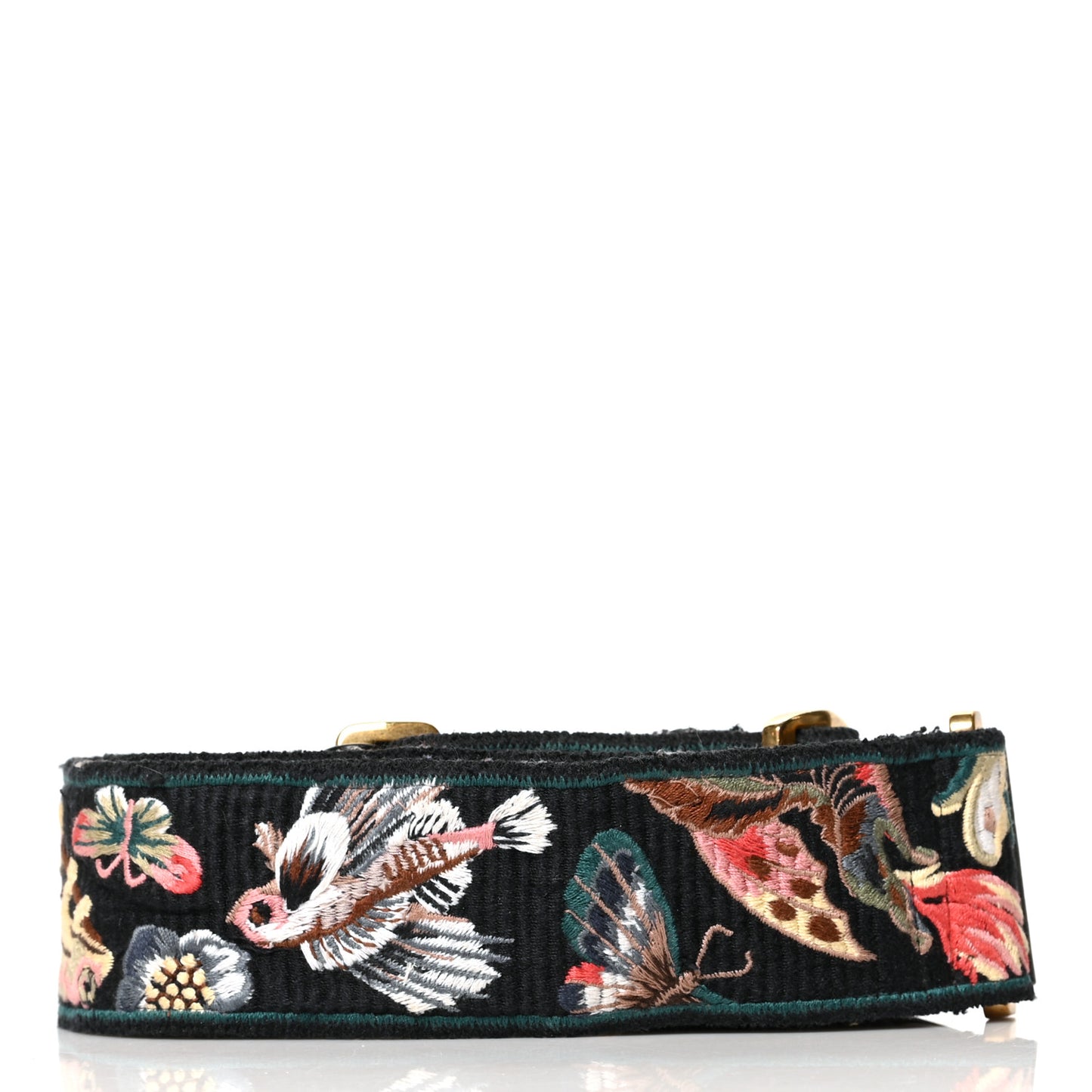 Canvas Camubutterfly Rockstud Guitar Strap Multicolor