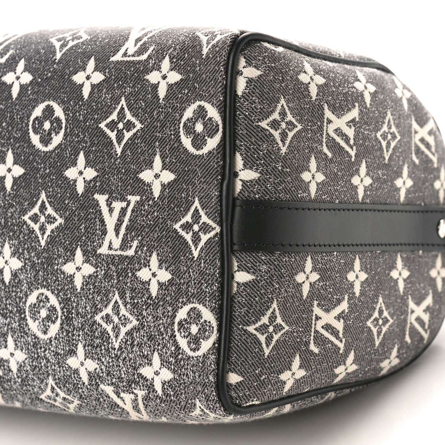 Louis Vuitton Monogram Jacquard Denim Speedy Bandouliere 25 Black 8 of 8