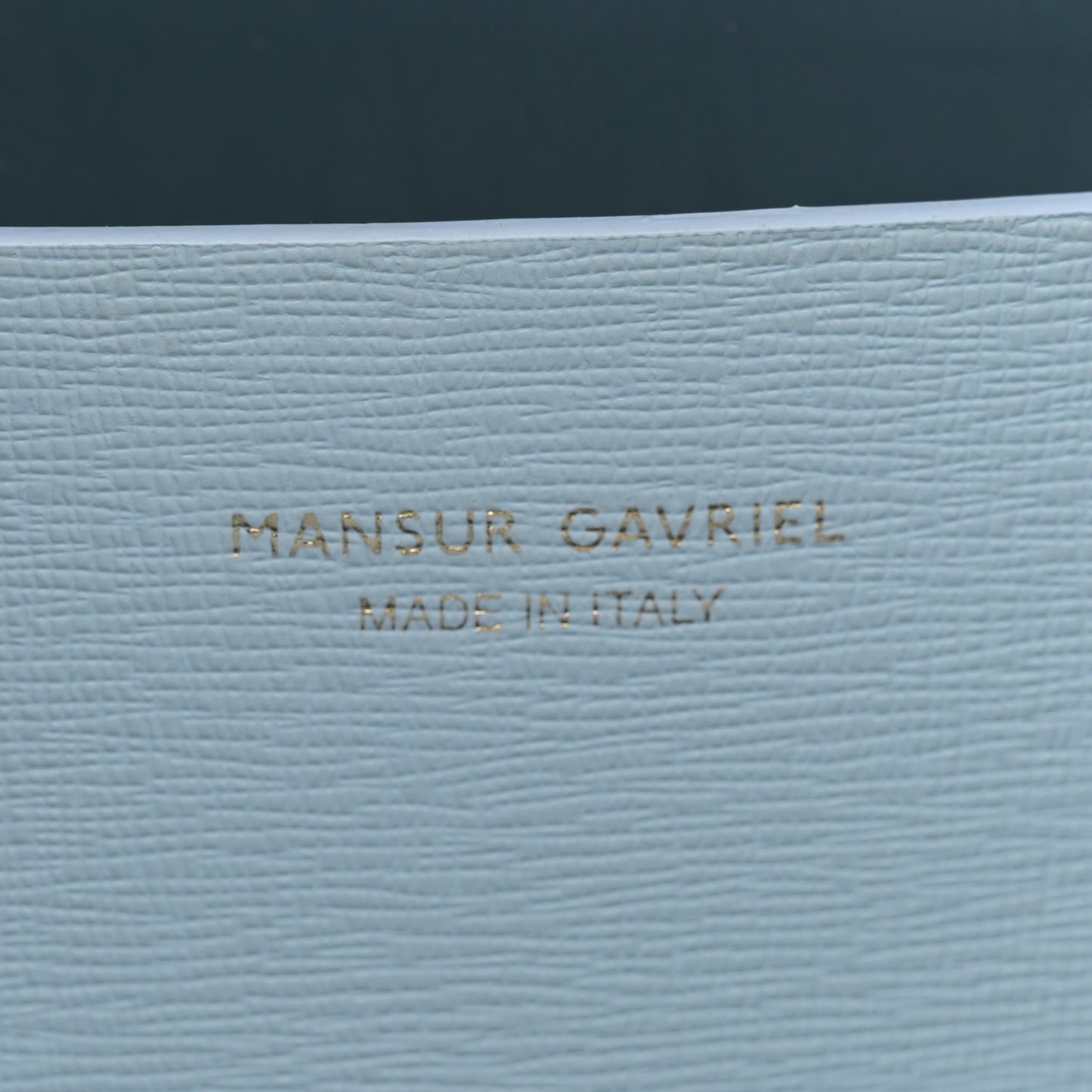 Saffiano Small Zip Tote Light Blue