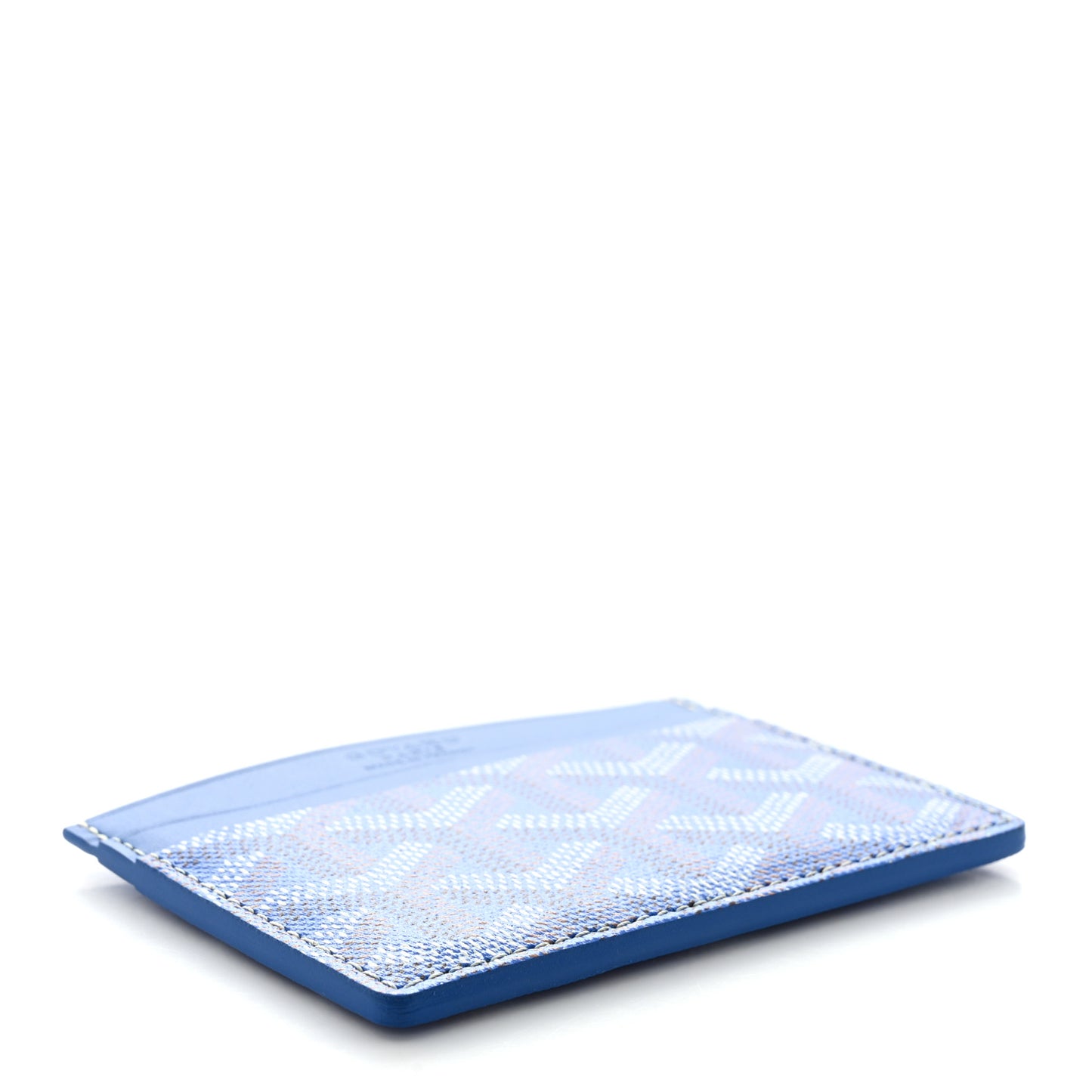 Goyardine Saint Sulpice Card Holder Sky Blue
