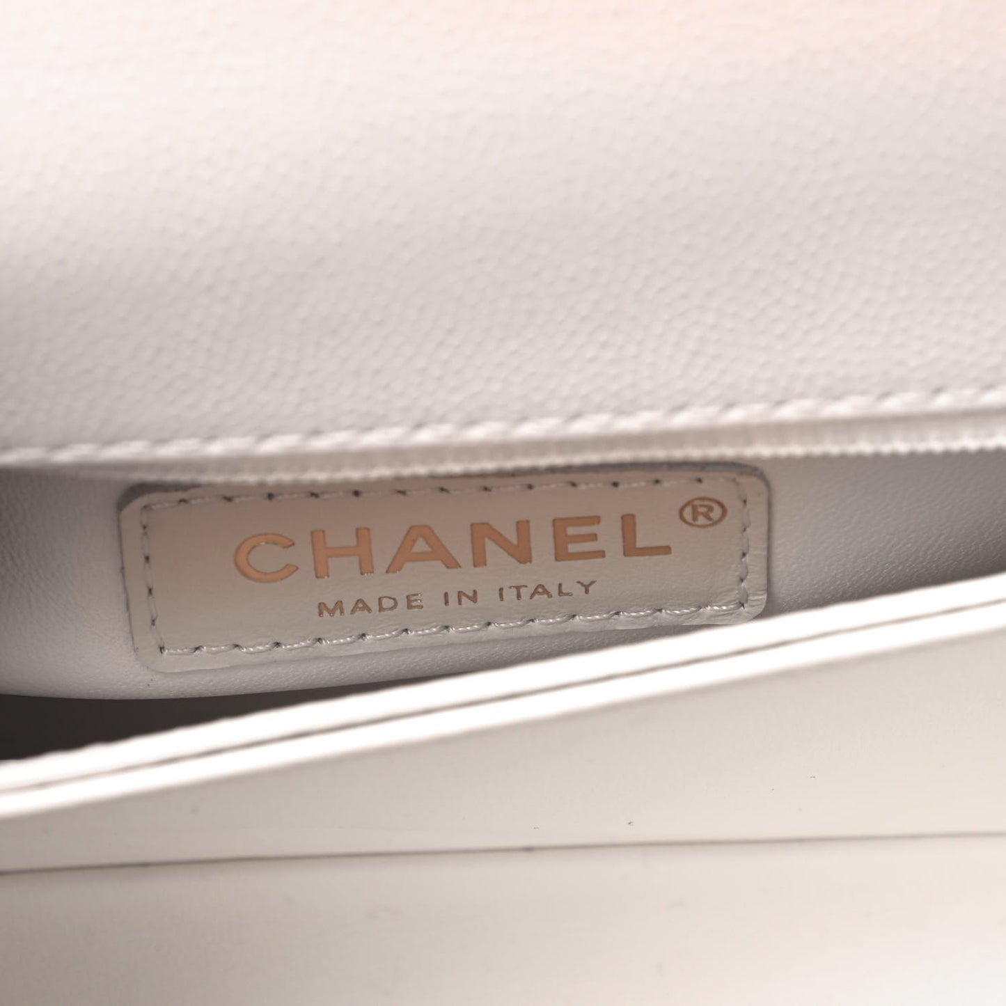 Caviar Quilted Mini Coco Handle Flap White