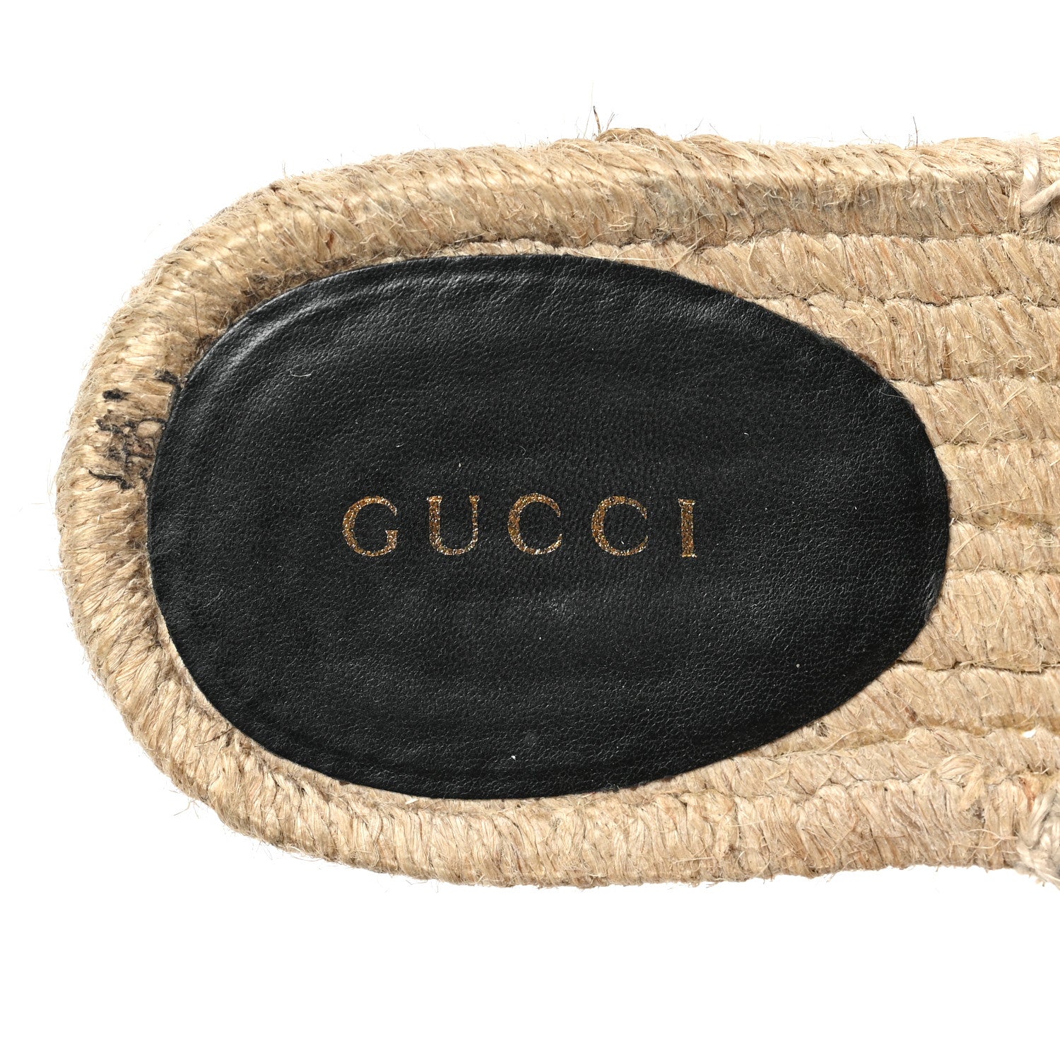 Gucci Nappa Matelasse GG Marmont Espadrille Slippers 37.5 Black 6 of 8